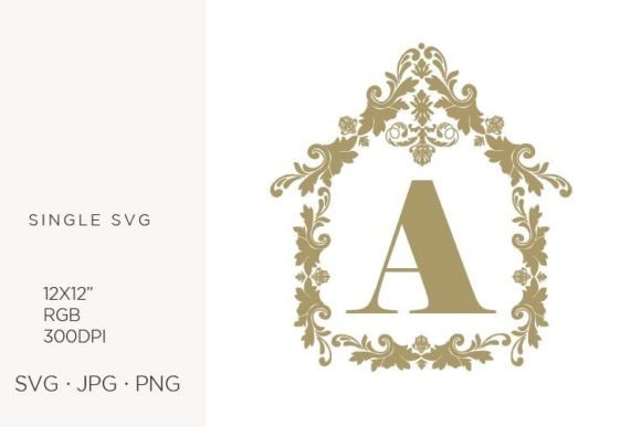 Elevating Brand Identity with the House Like Ornamental Emblem, Letter a