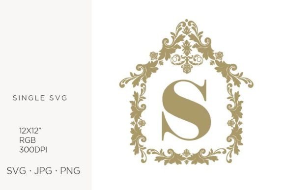House Like Ornamental Emblem, Letter S