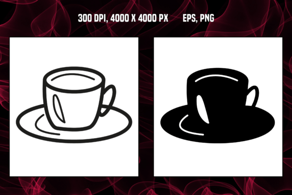 Mastering Minimalist Design with Black and White Coffee Cup Icons