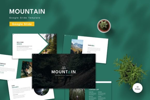 Mastering Professional Presentations with the Montain Google Slide Template