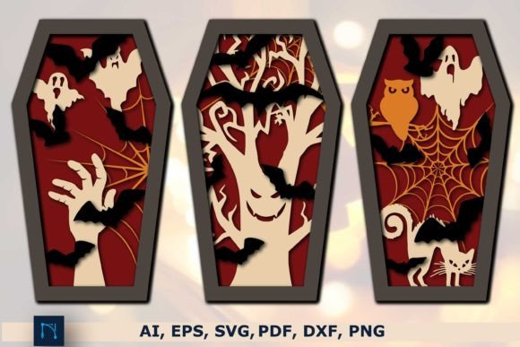 Mastering the Macabre: How the COFFIN HALLOWEEN SVG Bundle Elevates Creative Workflows