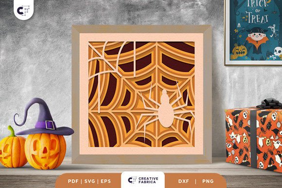 Transforming Halloween Decor with the 3D Spider Web Layered Papercut SVG